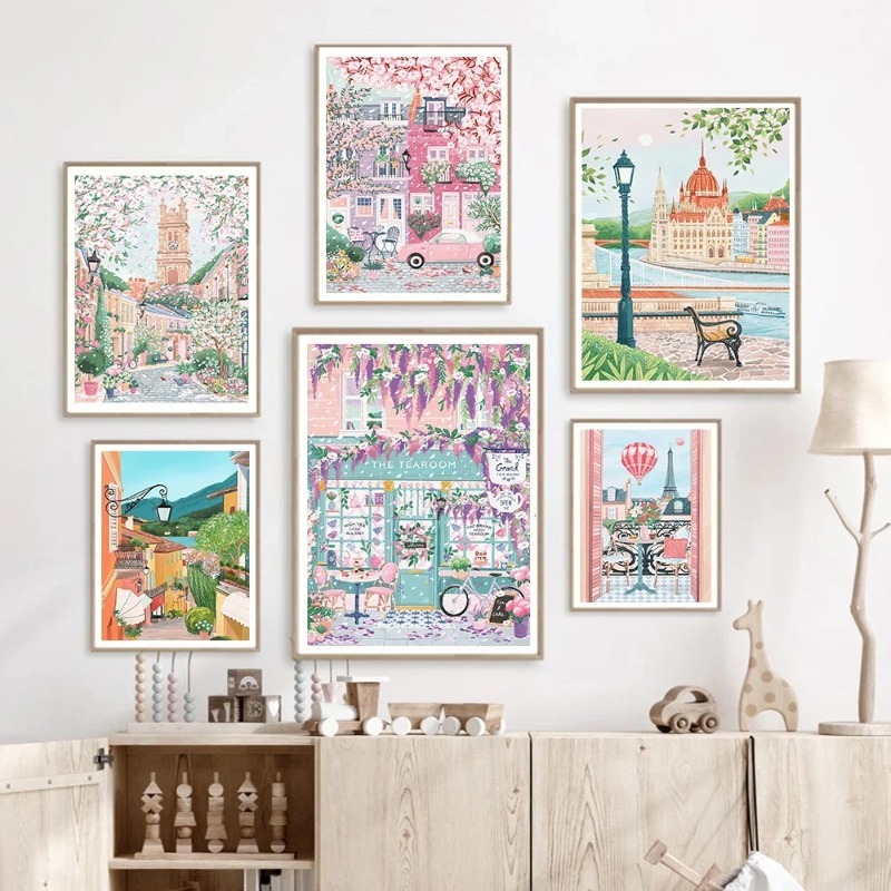 Home Office London - Paris London Hungary Travel Poster and