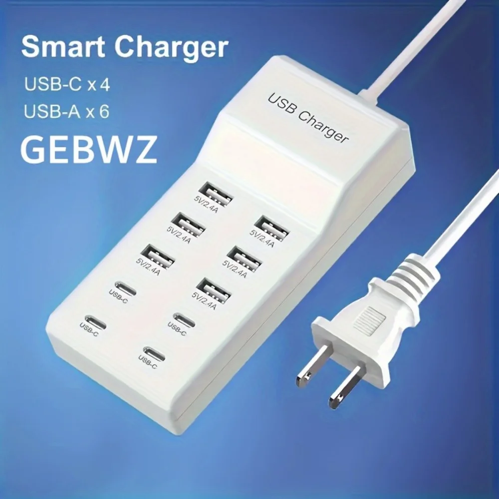 Home Office Of Uk - 10 Port USB Charging Station Smart