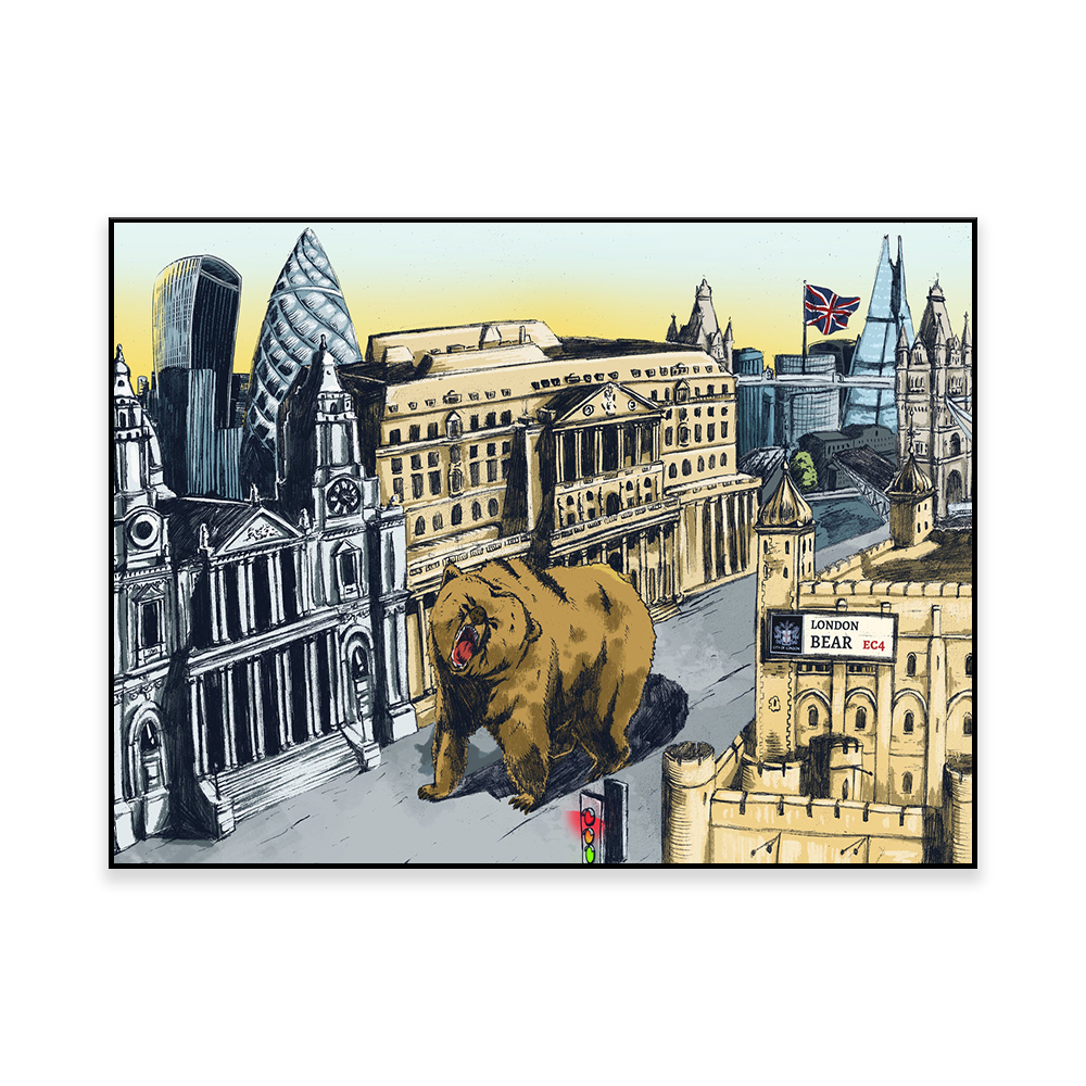Home Office London - Stock Market Poster | The City