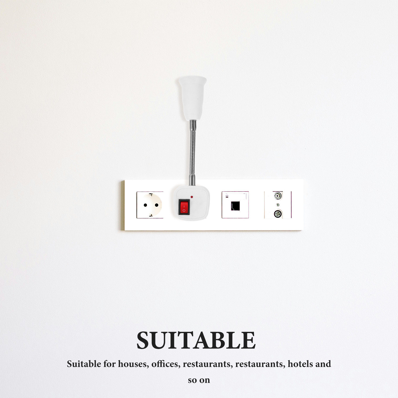 Flexible Gooseneck E27 Socket  - Home Office Of Uk avis et prix