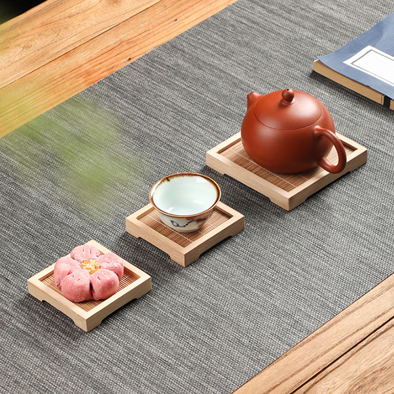 Bamboo Square Tea Coaster Heat - Desktop Organizer Bamboo avis et prix