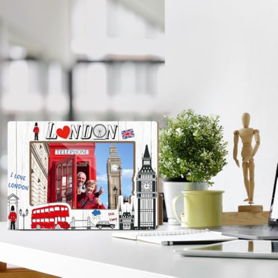 London Theme Wooden Picture Fr - Home Office London avis et prix