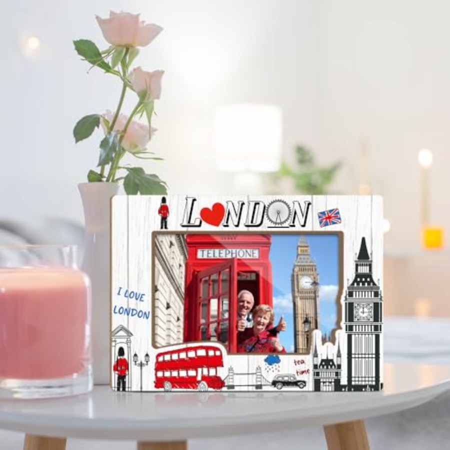 London Theme Wooden Picture Fr - Home Office London avis et prix