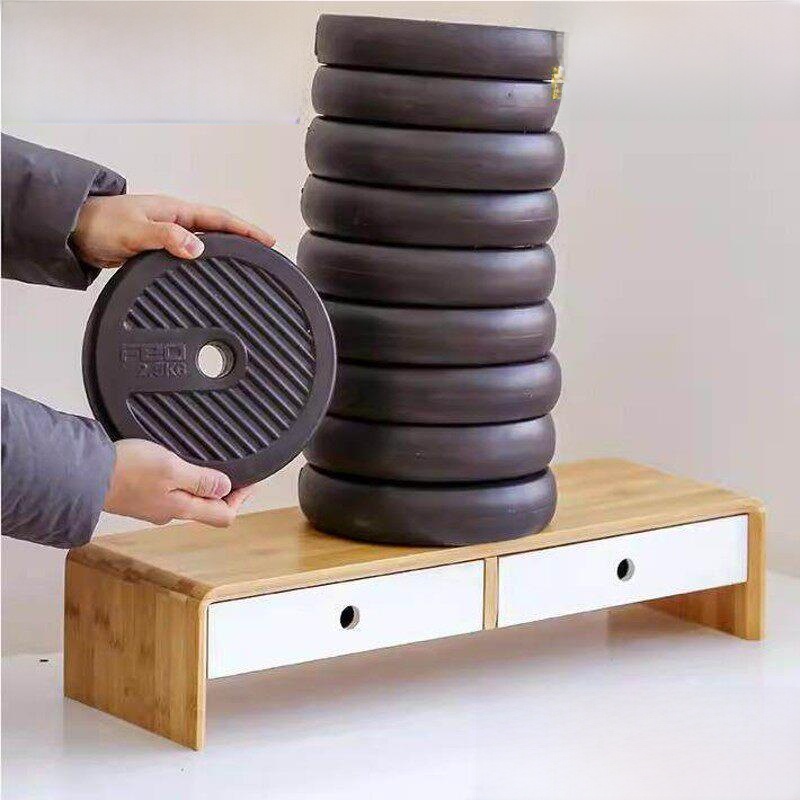 Bamboo Computer Monitor Stand  - Desktop Organizer Bamboo avis et prix