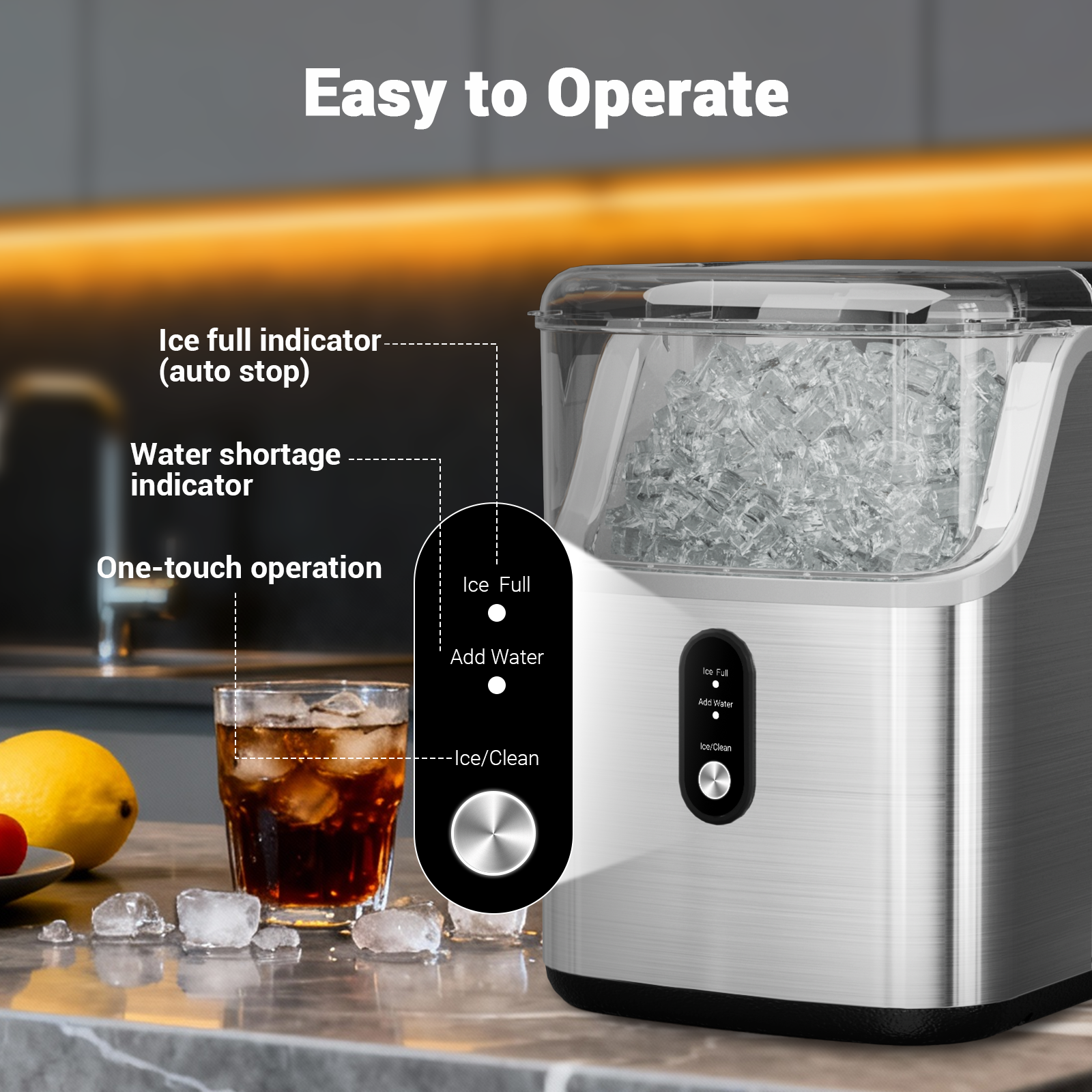 Nugget ice Maker countertop, S - Home Office Gear avis et prix