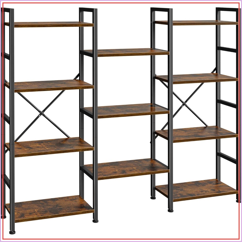 Triple Bookshelf with 11 Open  - Home Office Free avis et prix