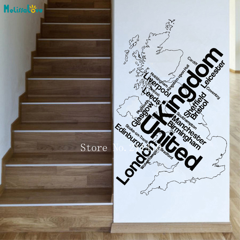 Wall Sticker Map London Unied  - Home Office London avis et prix