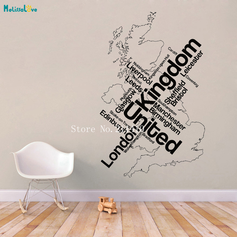 Wall Sticker Map London Unied  - Home Office London avis et prix