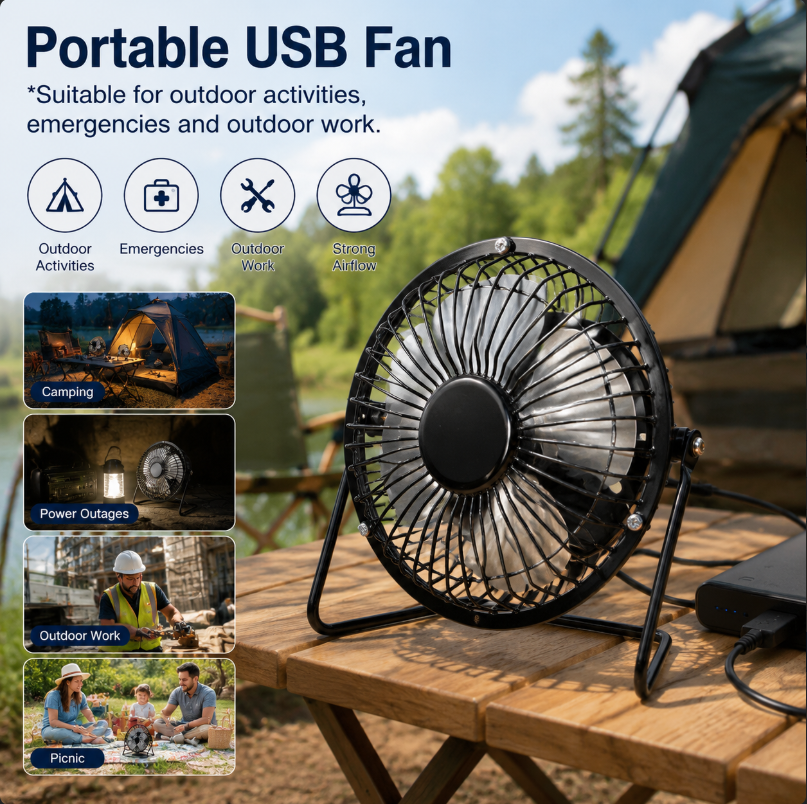Mini Fan USB Fan Lightweight R - Home Office Jobs avis et prix