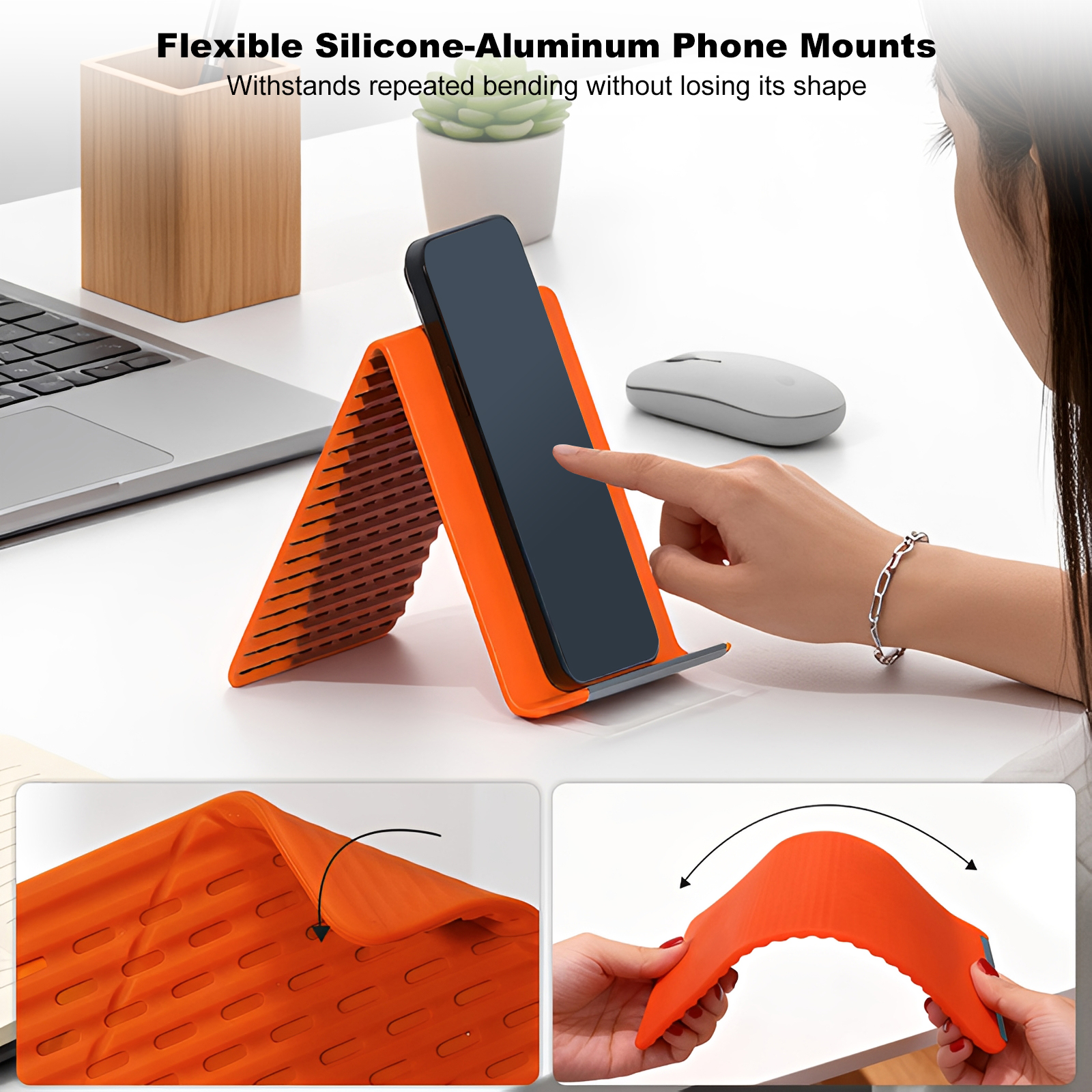 Silicone Adjustable Angle Phon - Laptop Stand Foldable avis et prix