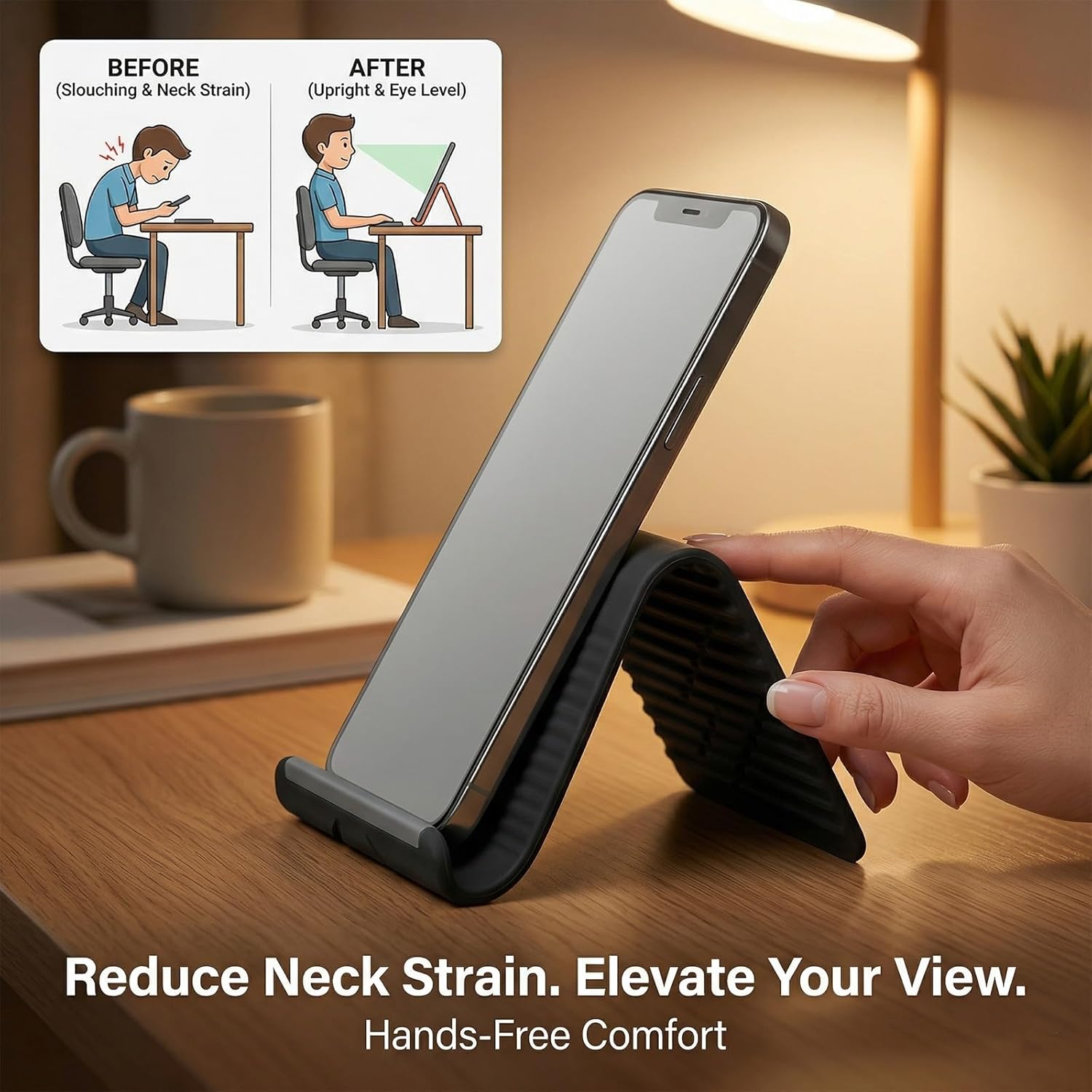 Lazy Portable Phone Stand Sili - Laptop Stand Foldable avis et prix