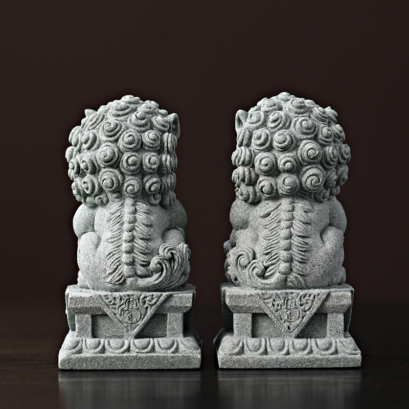 sandstone Kirin mascot sculptu - Home Office Feng Shui avis et prix