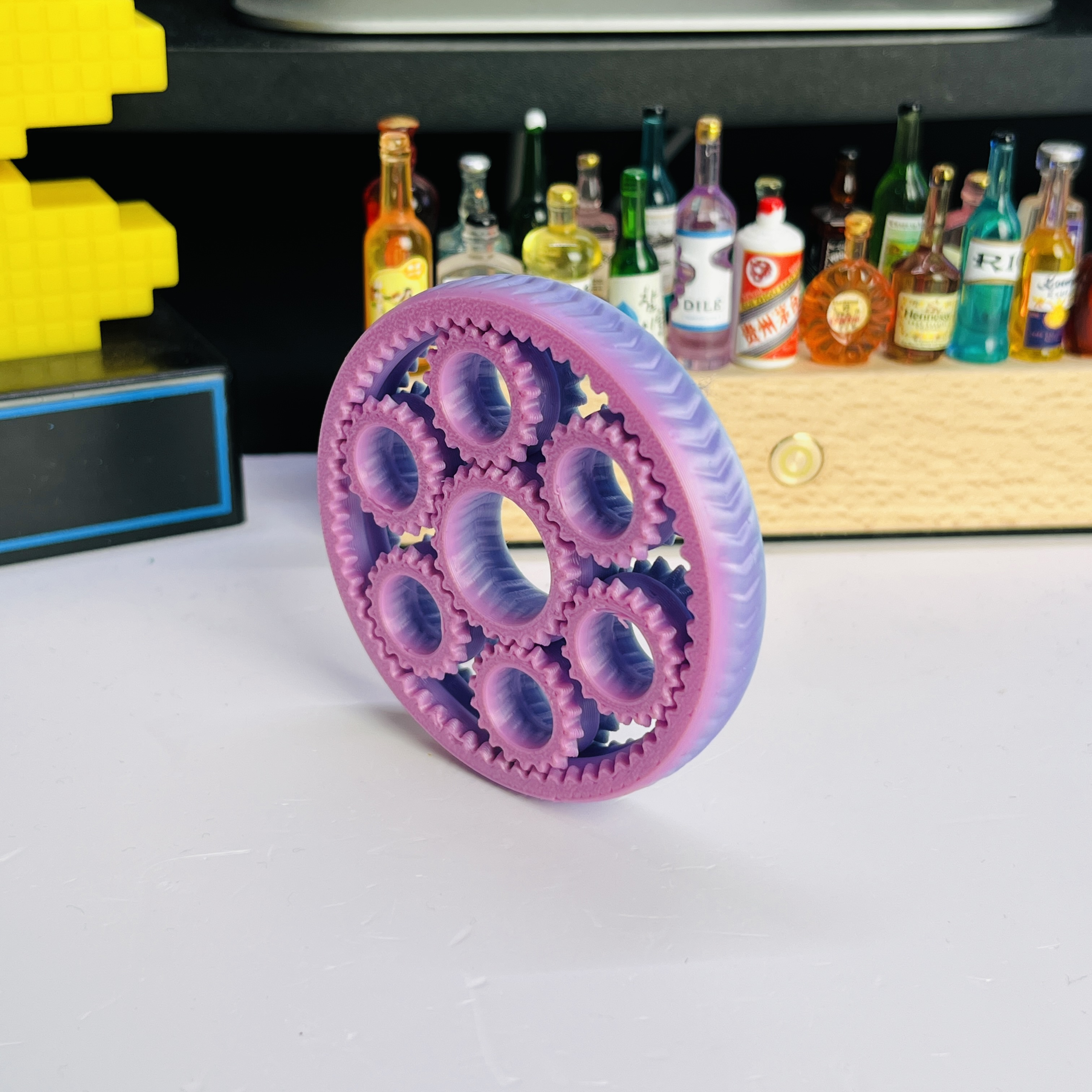 3D Printed Six-Gear Finger Spi - Home Office Gear avis et prix