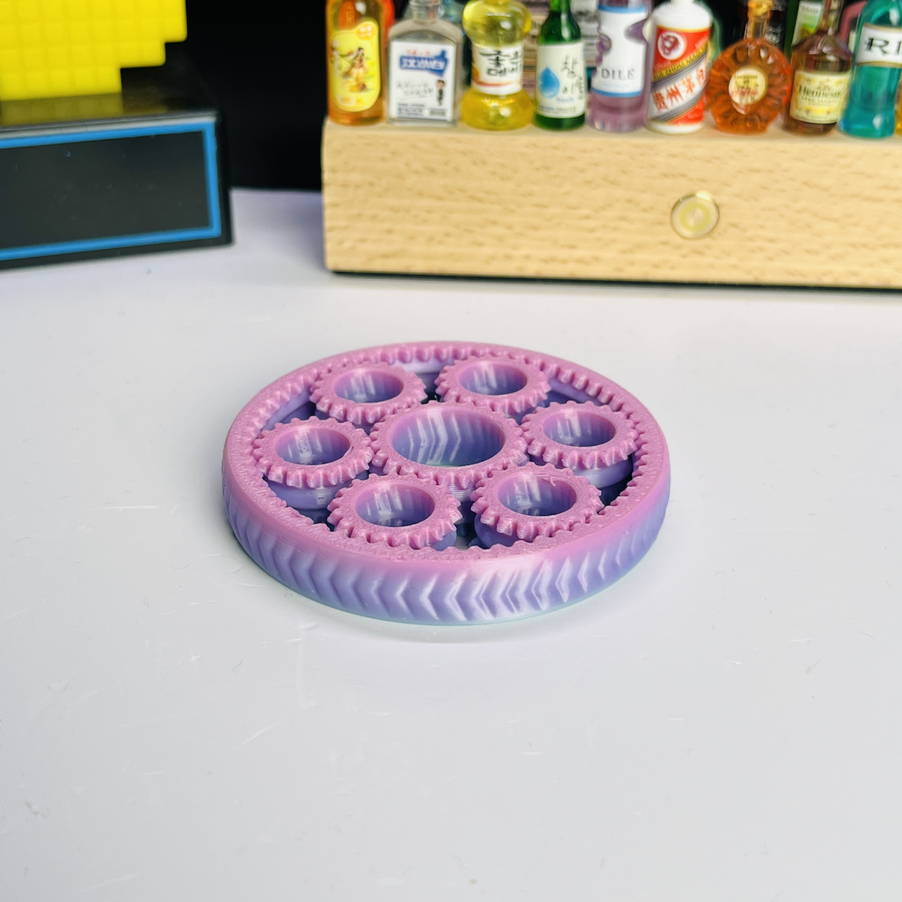 3D Printed Six-Gear Finger Spi - Home Office Gear avis et prix