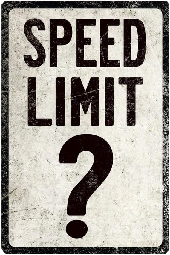 Speed Limit Question Mark Sign - Home Office Questions avis et prix