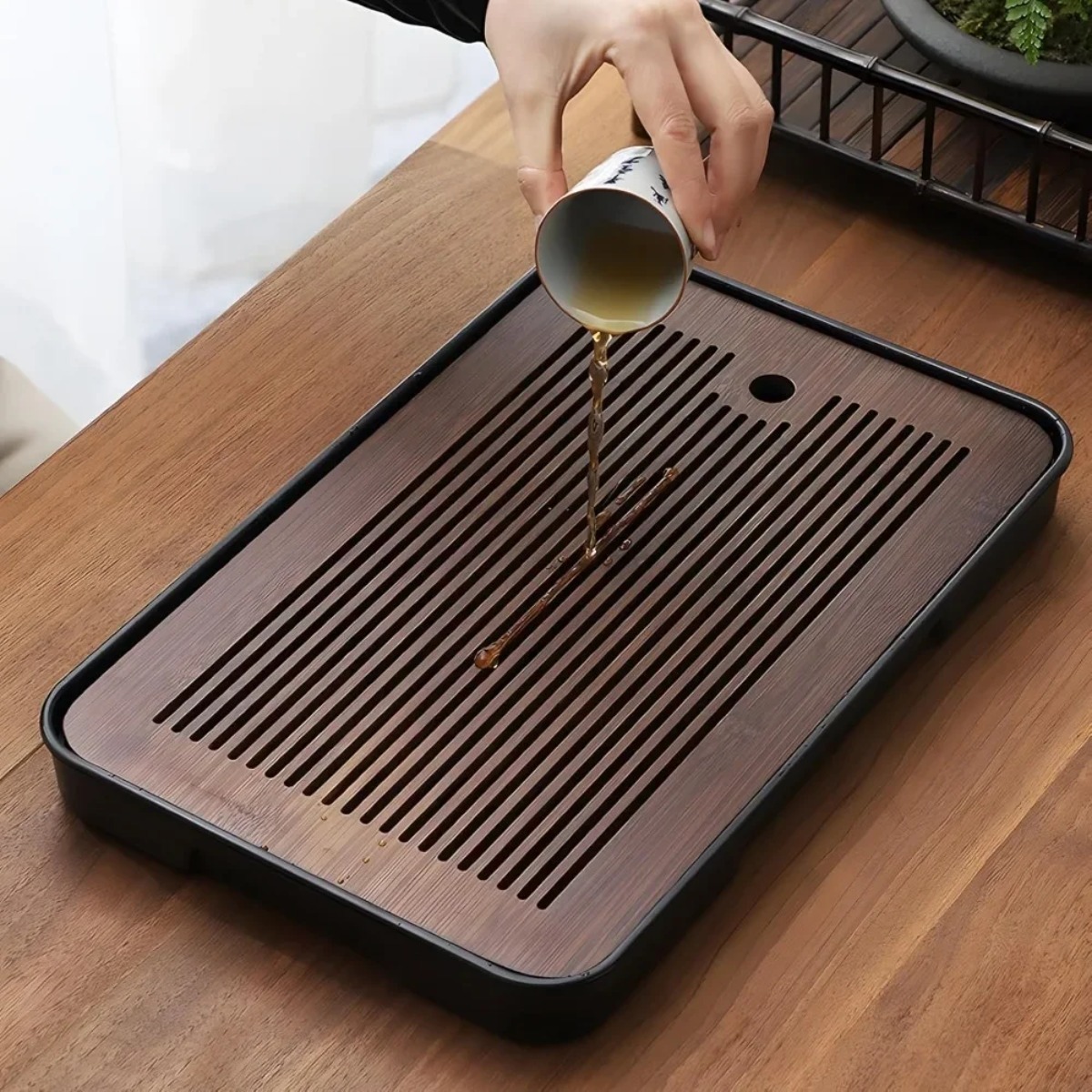 Portable Detachable Bamboo Tea - Desktop Organizer Bamboo avis et prix