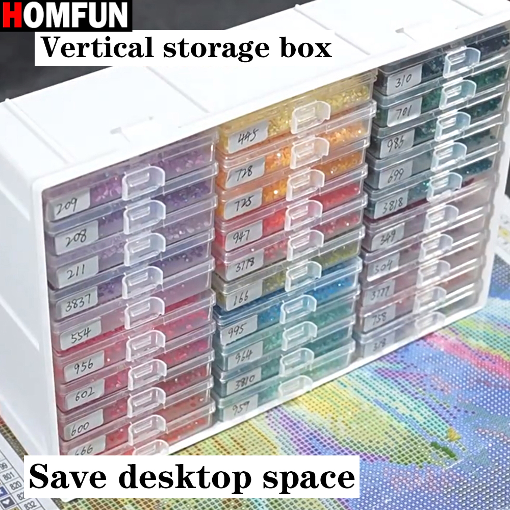 HOMFUN Diamond Painting Tray S - Rolling File Cart avis et prix