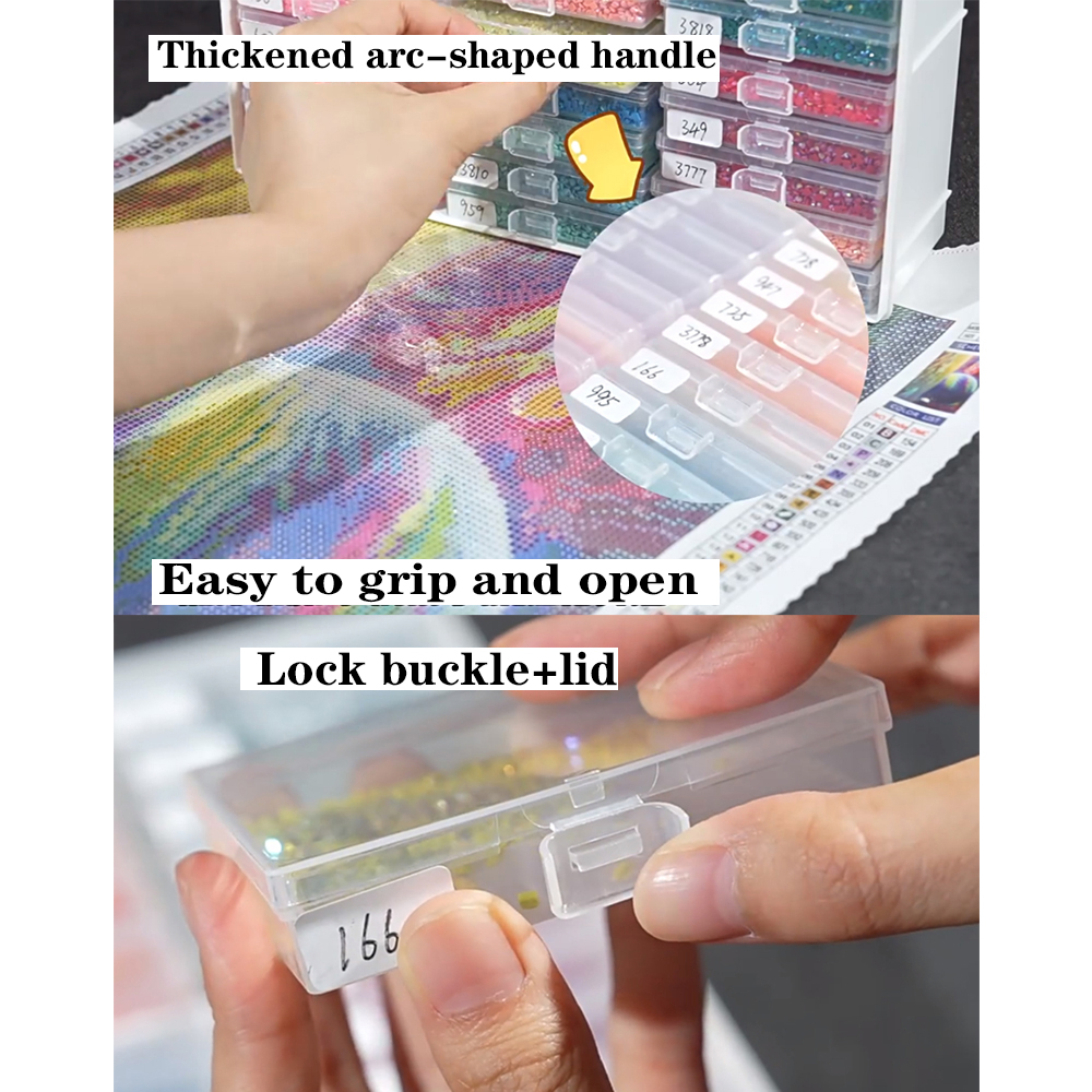 HOMFUN Diamond Painting Tray S - Rolling File Cart avis et prix