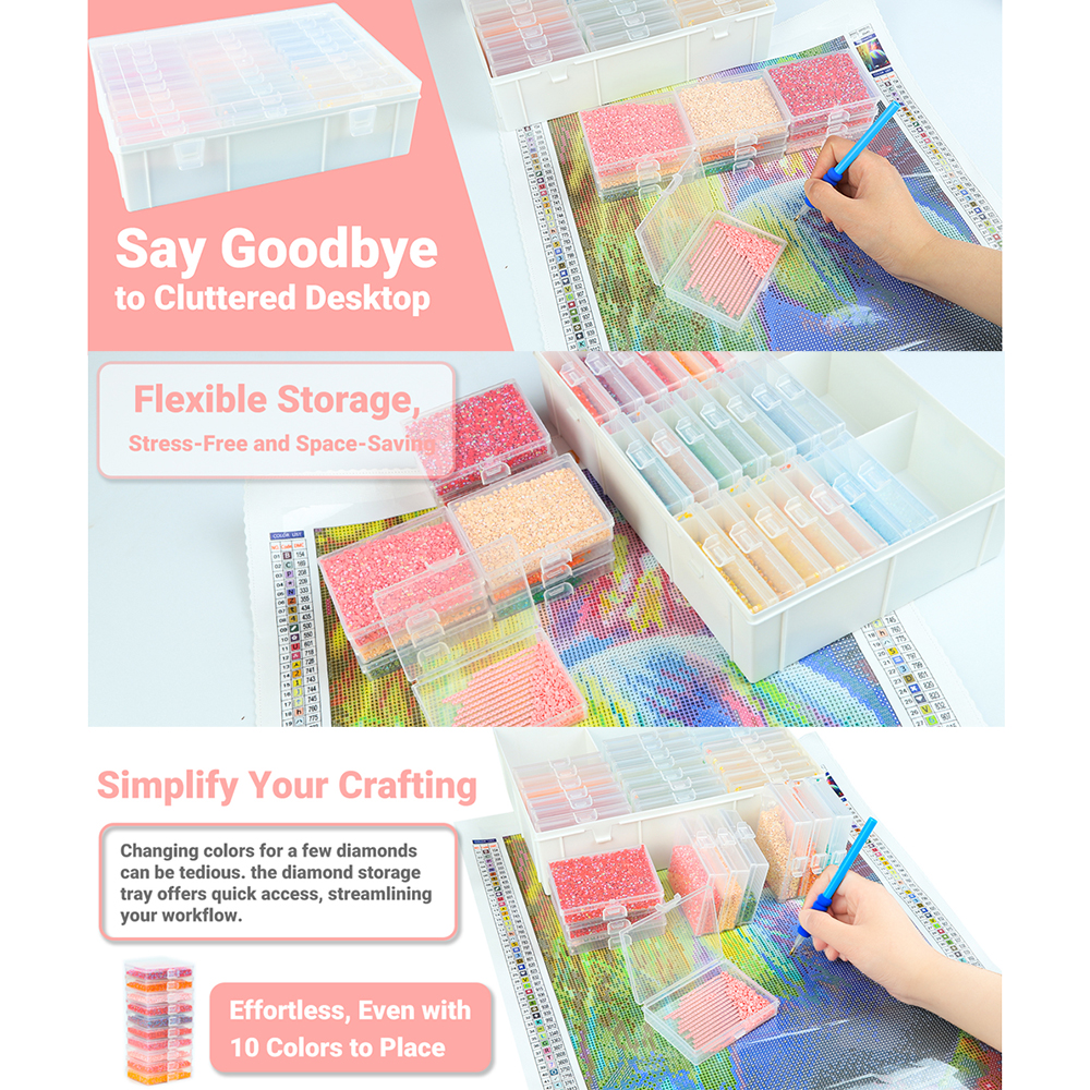 HOMFUN Diamond Painting Tray S - Rolling File Cart avis et prix
