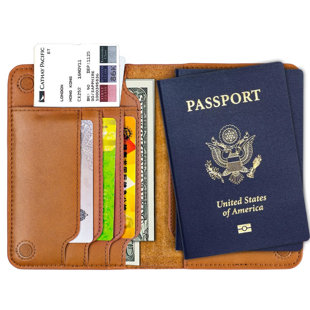 Genuine Leather Passport Holde - Rolling File Cart avis et prix