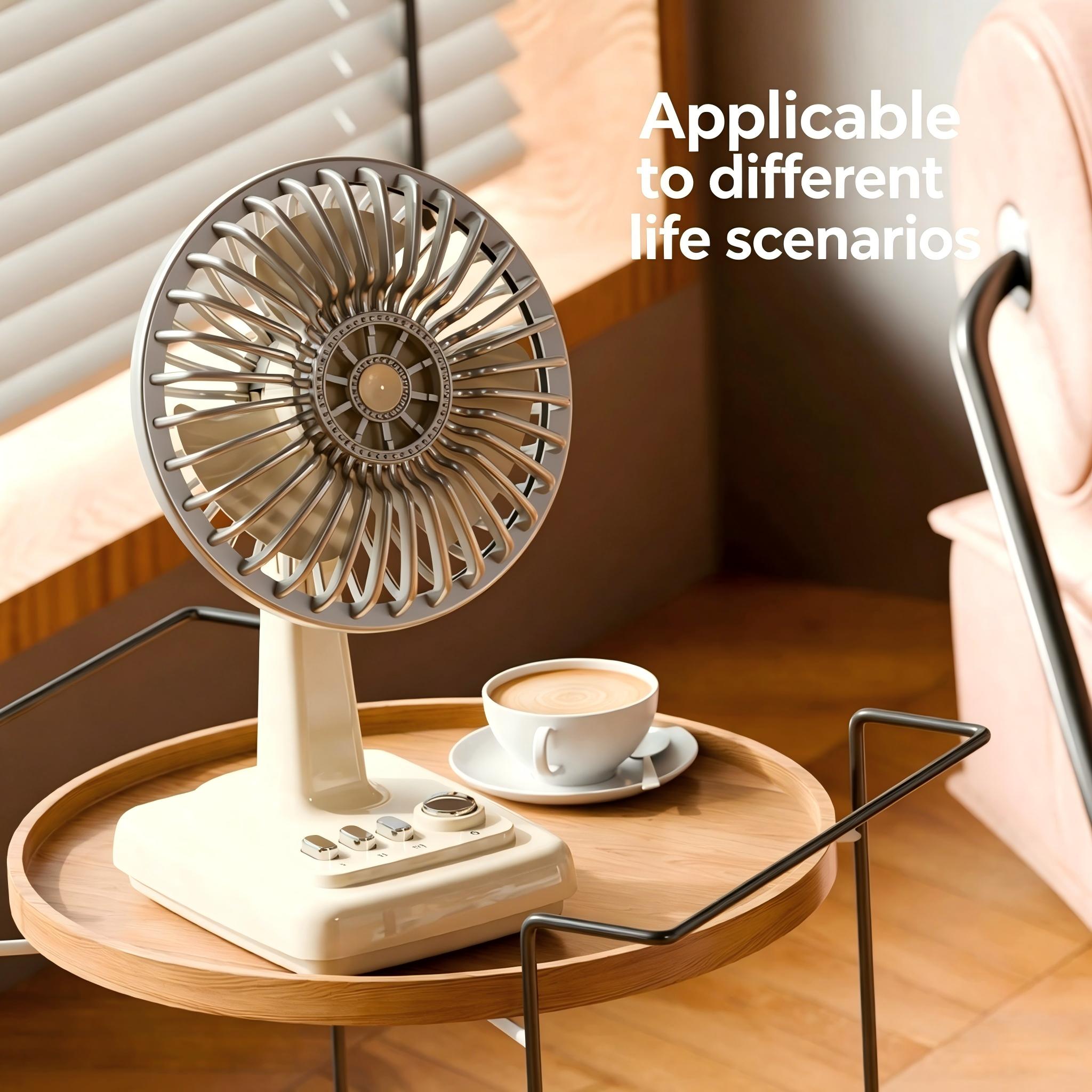 Retro Alloy Desktop Fan 3 Spee - Home Office Jobs avis et prix