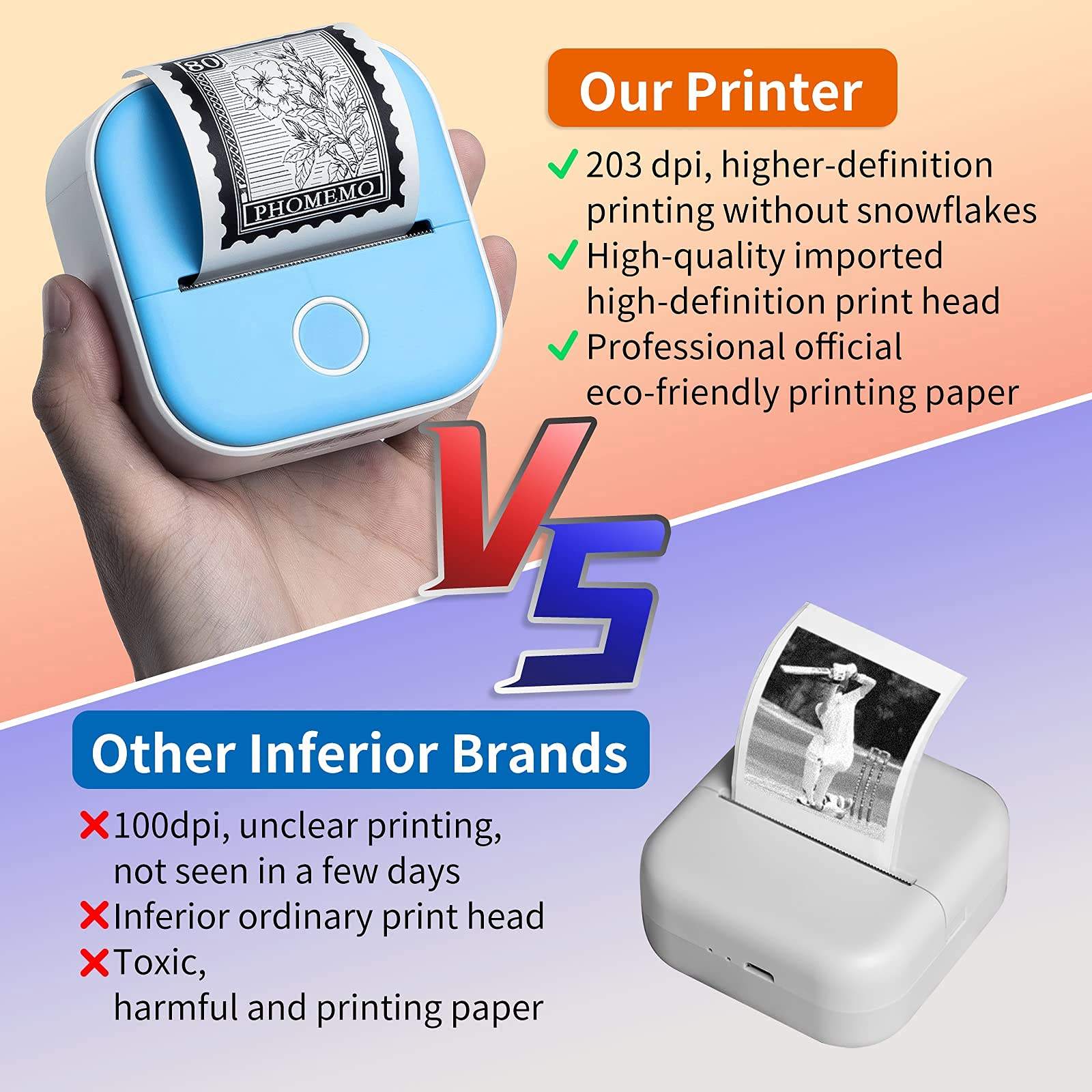 D2 Portable Mini Thermal Label - Home Office Questions avis et prix