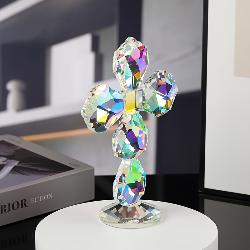 Classic Crystal Cross Statue - - Home Office Feng Shui avis et prix