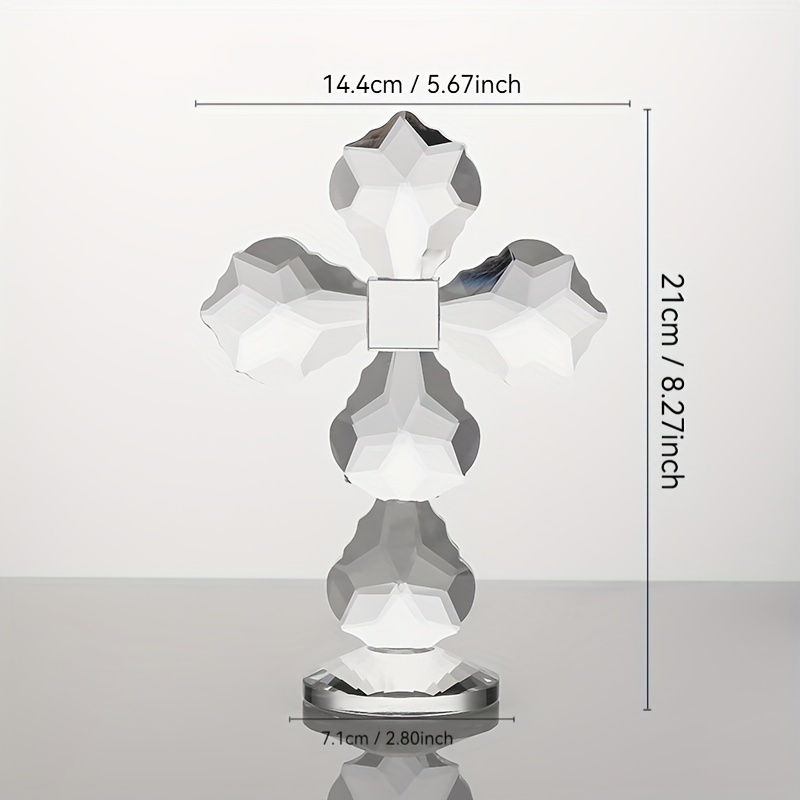 Classic Crystal Cross Statue - - Home Office Feng Shui avis et prix