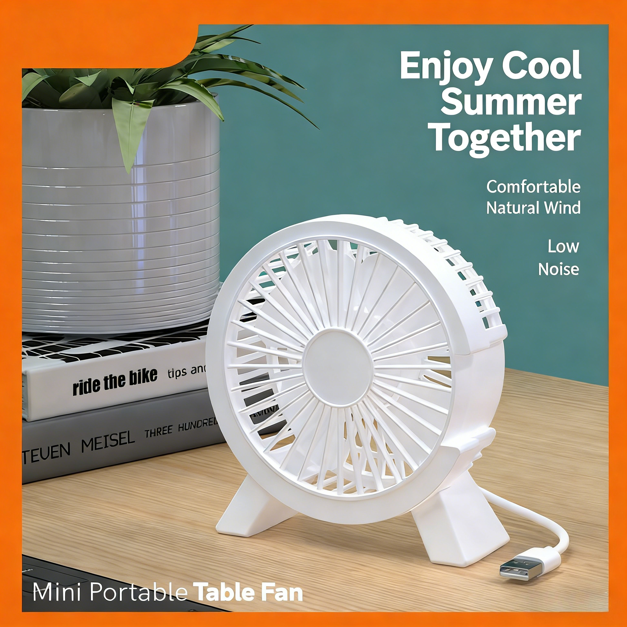 Mini USB Rechargeable Table Fa - Home Office Jobs avis et prix