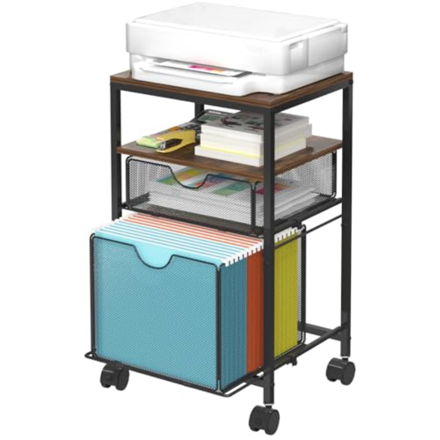 Rolling File Cart with 2 Stora - Rolling File Cart avis et prix
