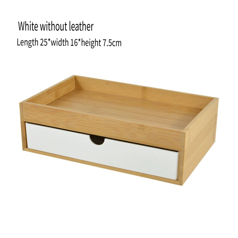 New Storage Box Cosmetic Drawe - Desktop Organizer Bamboo avis et prix