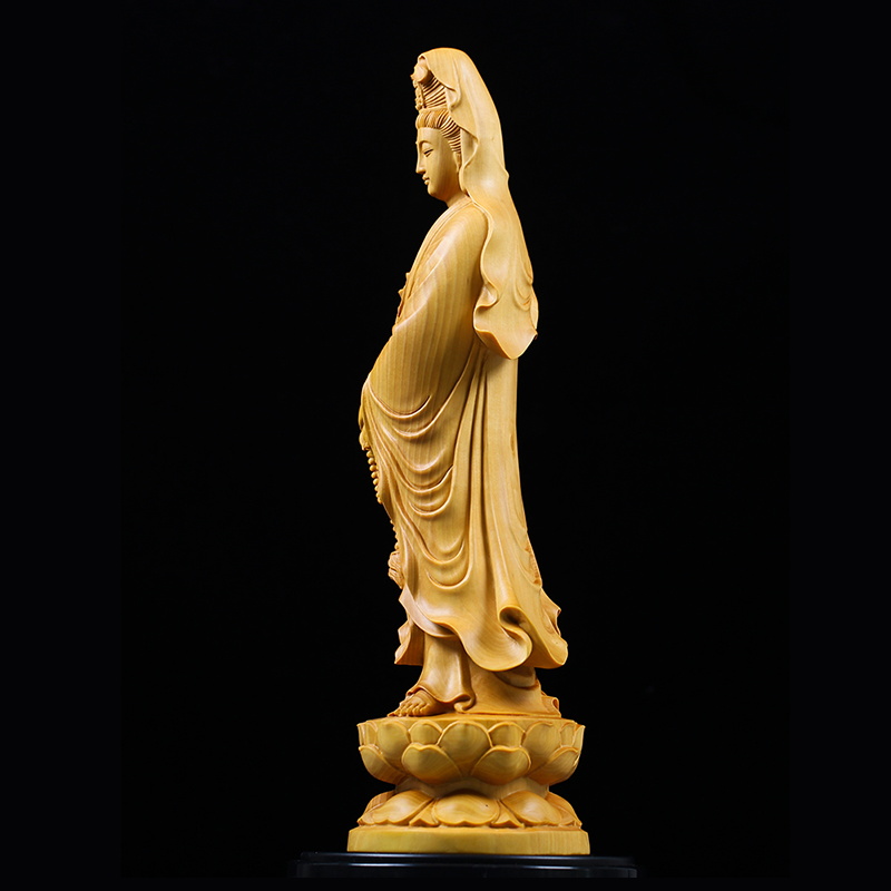 Natural Cypress Guanyin  Buddh - Home Office Feng Shui avis et prix