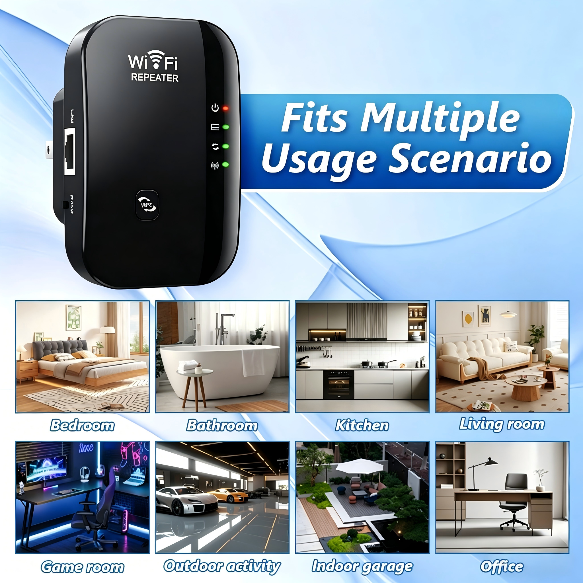 Wireless 300M 2.4GHz WiFi Rang - Home Office Jobs avis et prix