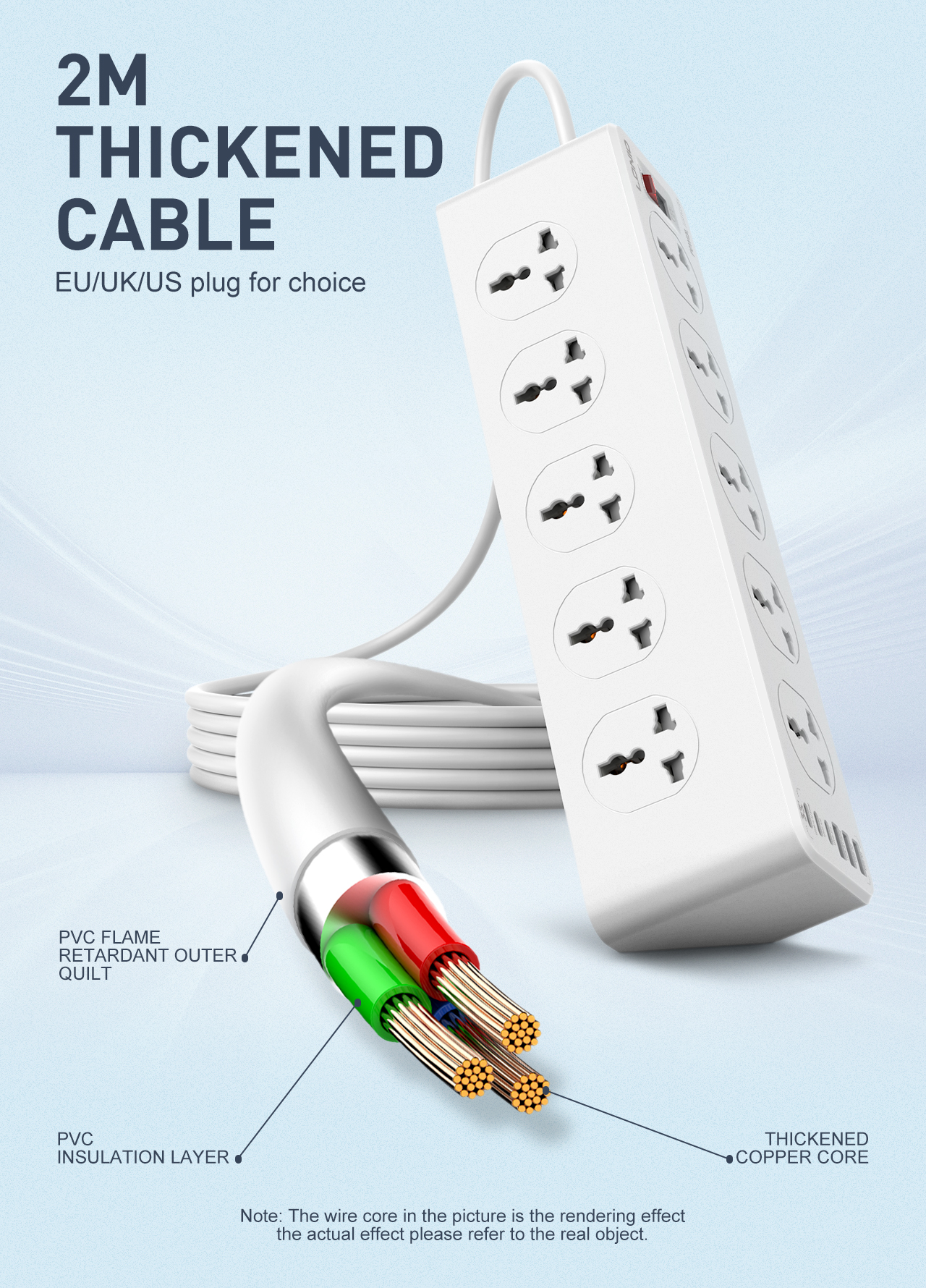 LDNIO UNIVERSAL OUTLET 2M Exte - Home Office Of Uk avis et prix