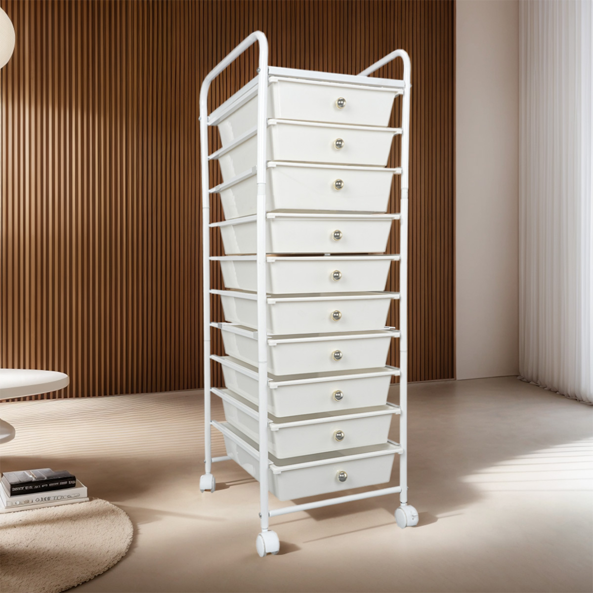 10 Plastic Drawer Rolling Stor - Rolling File Cart avis et prix