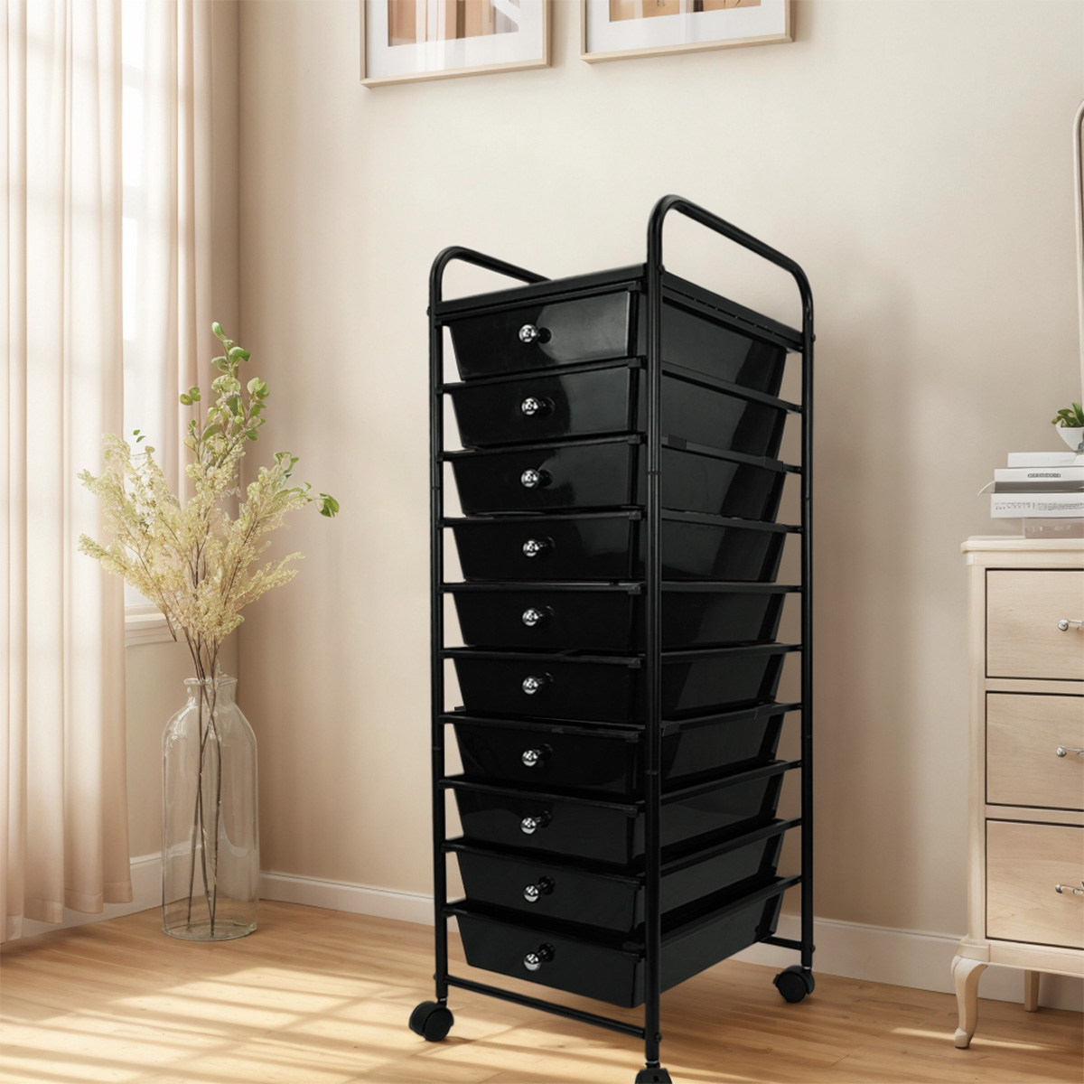 10 Plastic Drawer Rolling Stor - Rolling File Cart avis et prix
