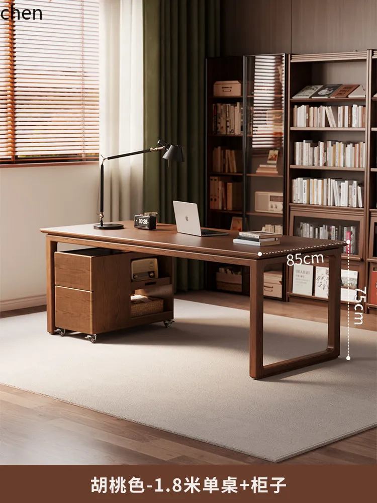 W5.19 Solid Wood Desk Study Ro - Home Office Free avis et prix