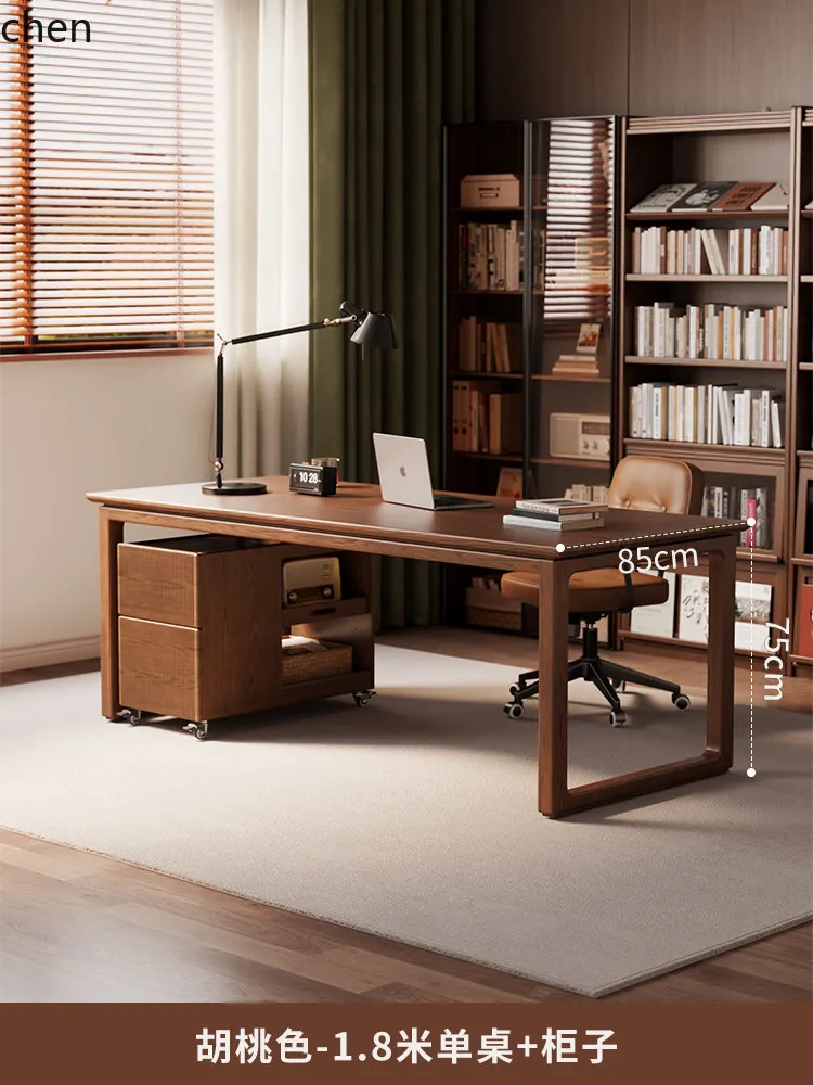 W5.19 Solid Wood Desk Study Ro - Home Office Free avis et prix