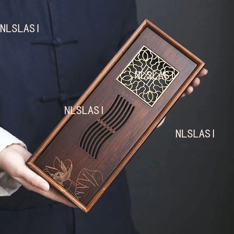Lotus Bamboo Dry Soaking Plate - Desktop Organizer Bamboo avis et prix