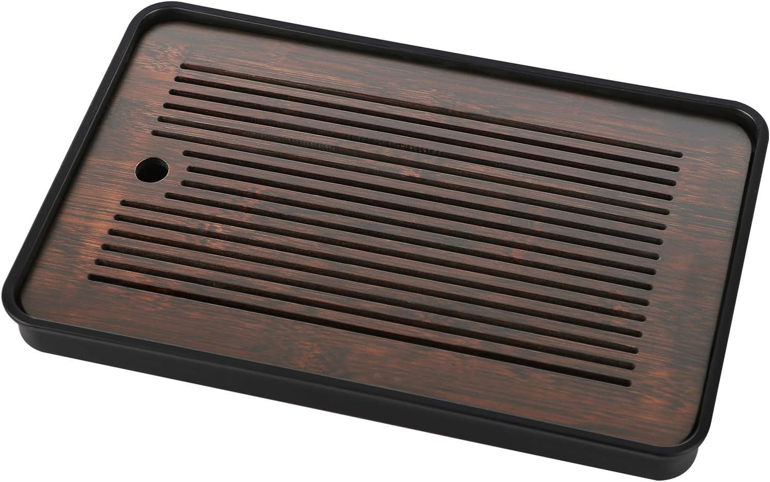 Natural Bamboo Tea Tray with H - Desktop Organizer Bamboo avis et prix
