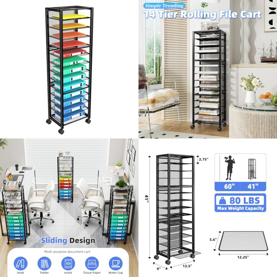Rolling File Cart, Desk File O - Rolling File Cart avis et prix