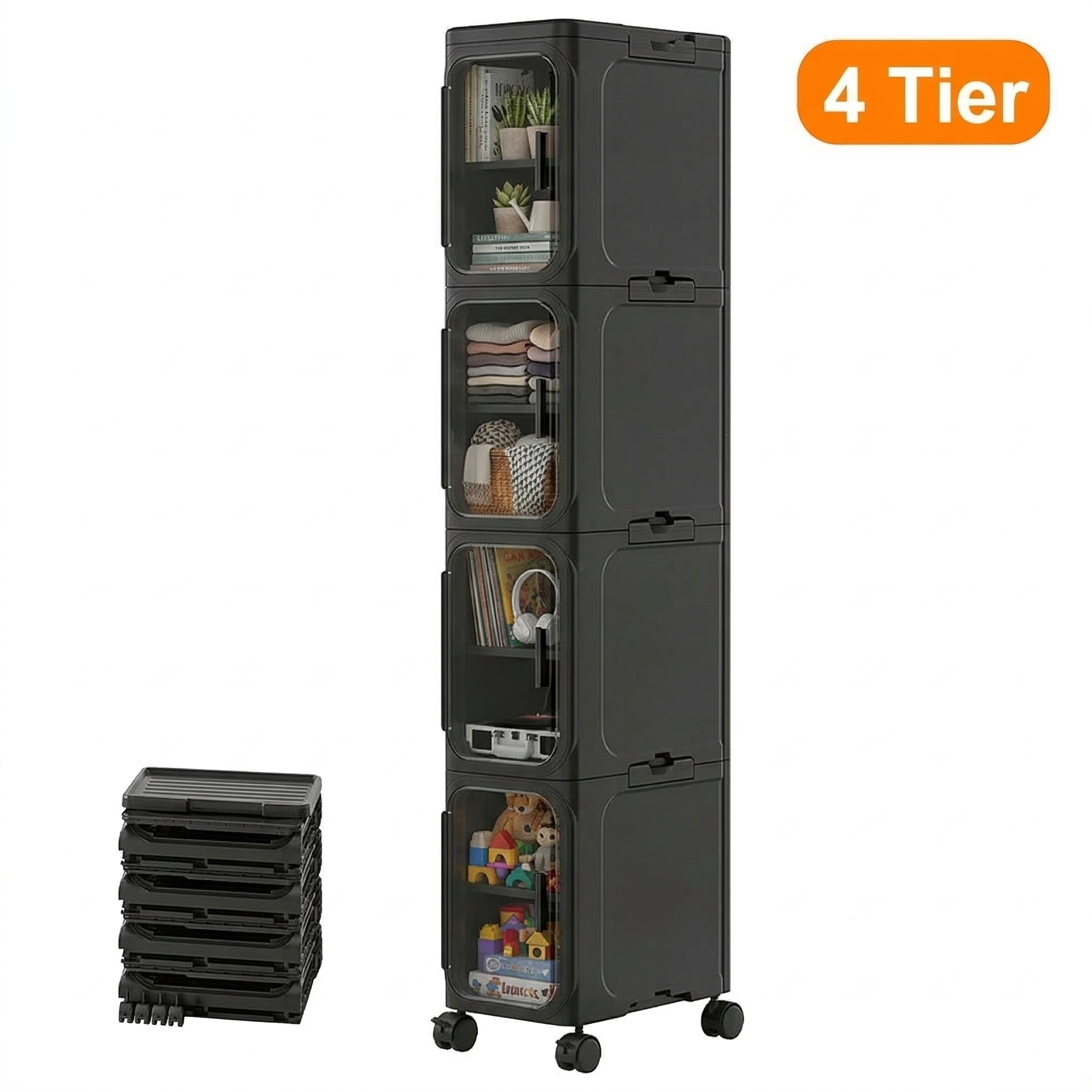 4 Tier Slim Rolling Storage Ca - Rolling File Cart avis et prix