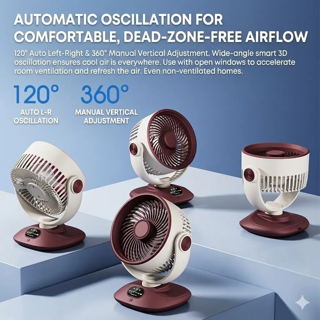 Desktop Fan Rechargeable Turbo - Home Office Jobs avis et prix