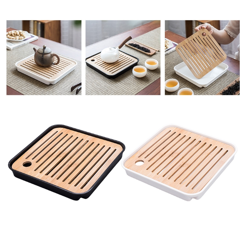 Bamboo Tea Tray Mini Bamboo Ch - Desktop Organizer Bamboo avis et prix